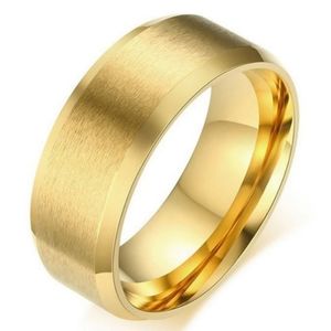 Titanium Ring, Gold Band
